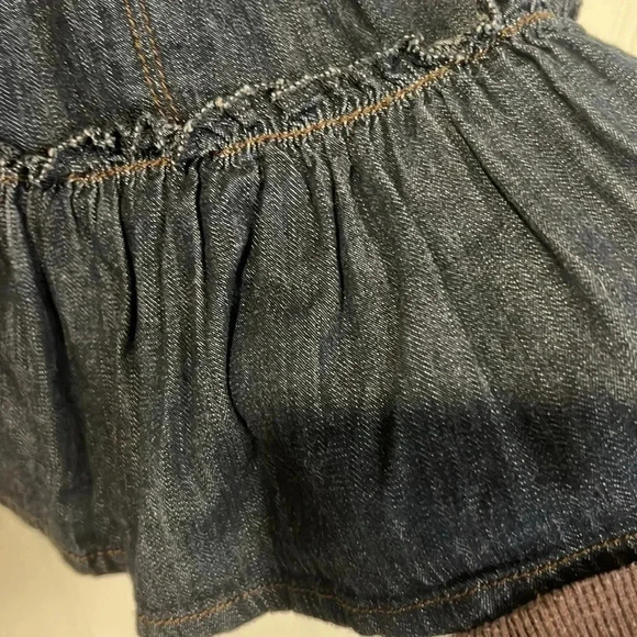 Calvin Klein Jeans dark denim button up dress size small - Picture 10 of 12